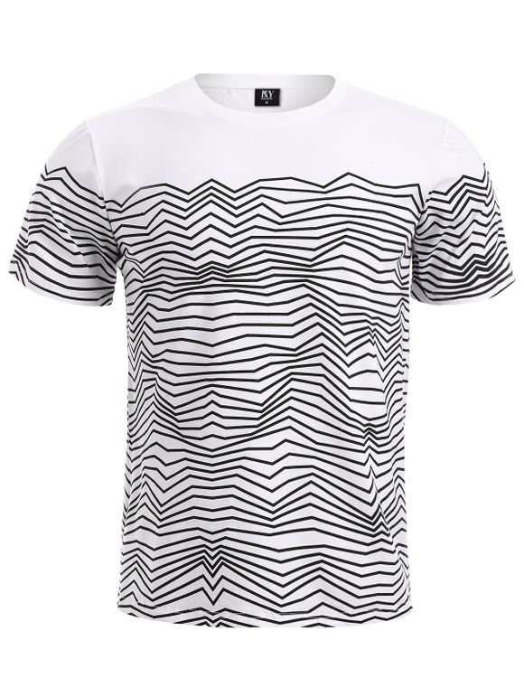 Stripes T-shirt __gVirt_NP_NN_NNPS<__ Wavy - Rayure XL