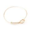 Trendy Solid Color évider bowknot Bracelet réglable pour les femmes - d'or 