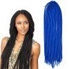 Heat Mode Synthétique résistant Solide Couleur Dreadlock Extension de cheveux pour les femmes - Bleu Saphir 