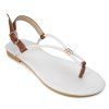 Fashion Flip-Flop and Flat Heel Design Women's Sandals - Brun Légère 37