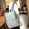 Casual Zips doubles et s Solid Color Design Hommes  Backpack - Gris Clair 