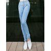 Bouton minceur design femmes  's Jeans - Bleu clair 26