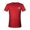 T-shirt imprimé Stud Agrémentée col rond manches courtes hommes s ' - Rouge vineux 2XL