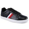 Simple Color Splicing and Striped Design Men's Casual Shoes - Noir 43