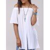 Divisez Off The Shoulder Chemisier en mousseline - Blanc L