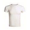 T-shirt col rond manches courtes en coton Blends Men  's - Blanc 2XL