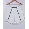 Splice Tassel Perle Cami Top 's ethniques Femmes - Blanc ONE SIZE(FIT SIZE XS TO M)