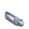 Preppy Tassel en cuir verni et design Femmes  's Chaussures plates - Azur 39