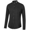 Tournez-Down Métal Collier de manches longues hommes  Shirt Agrémentée - Noir XL