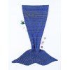 Couverture Queue de Sirène Tricotée au Crochet Qualité Chic Chaude - Bleu profond 