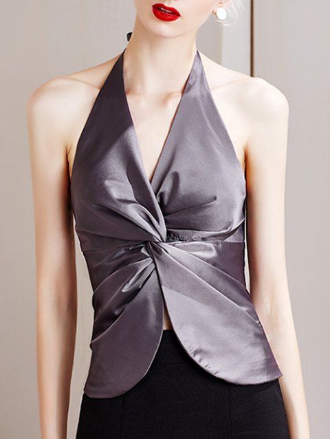 halter open back