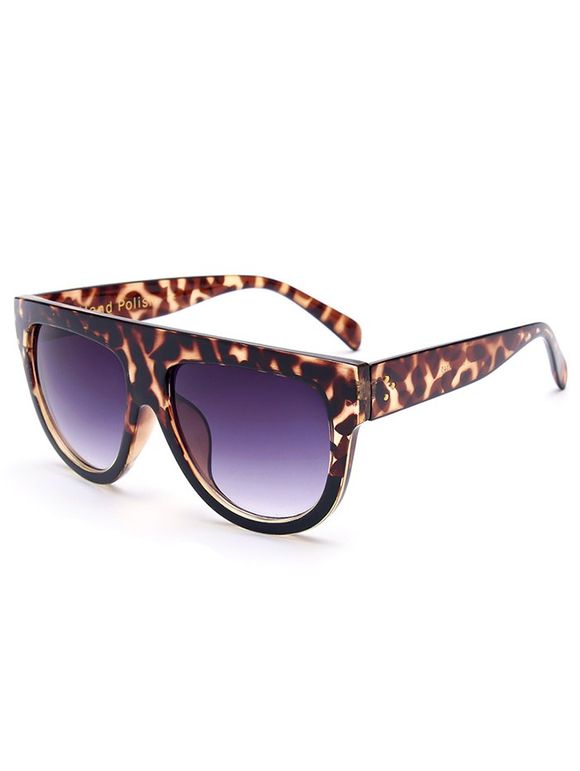 Lunettes de soleil embellies leopard - Brun 