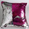 Motif bricolage Creative Rose Rouge Silvery Two Tone Pillow Case Paillettes - Rose Rouge 