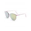 Élégant papillon rose Mirrored Lunettes de soleil pour les femmes - Rose 