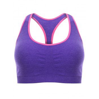 

Racerback Gym Sport Bra, Purple