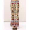 Pantalons femmes Style rétro taille élastique Totem Imprimer l  ' - multicolore L