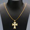 Crucifix Shape Collier avec pendentif délicat pour les hommes - d'or 