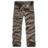 Zipper Fly poches design Jambe droite Hommes  's Cargo Pants - Bis 38