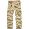Loose-Fitting Bouton snap Pocket Men  's Cargo Pants - Kaki 36