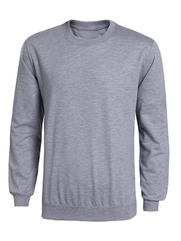 Sweatshirt À Manches Longues À Manches Longues - Gris M