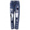 Design élégant Pocket brisé Femmes Trou  's Jeans - Bleu profond 28