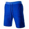 Chic Transparent Pocket design Drawstring Waistband Shorts pour hommes - Bleu Saphir L
