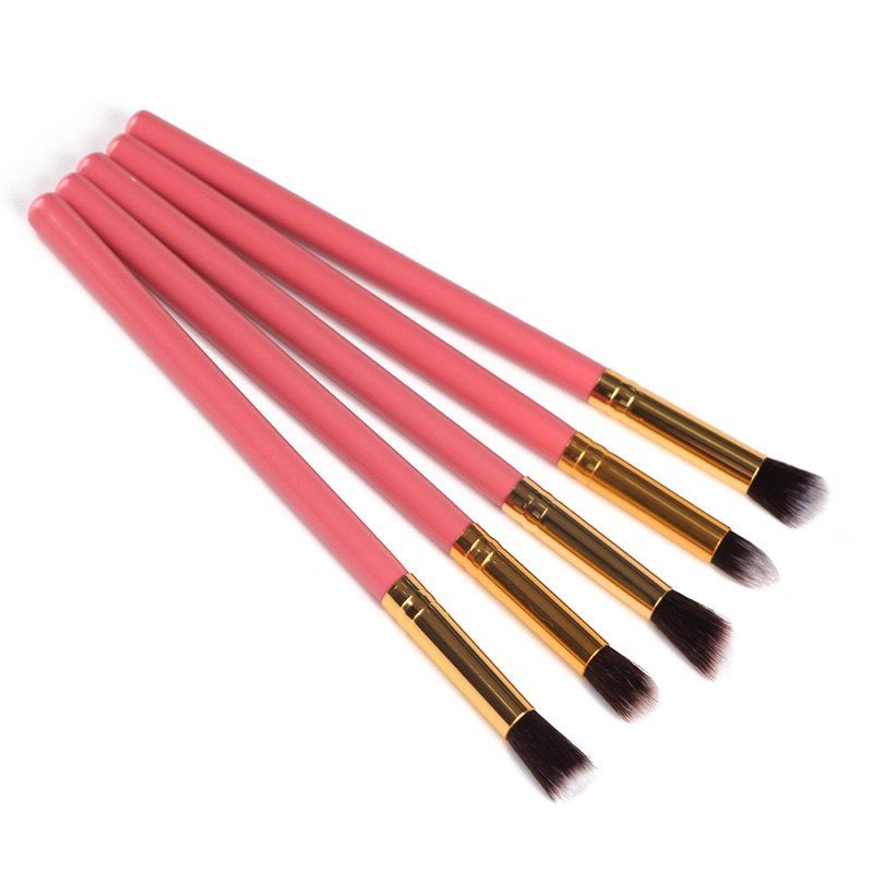 

Professional 5 Pcs Multifunction Soft Nylon Eye Makeup Brushes Set, Pink