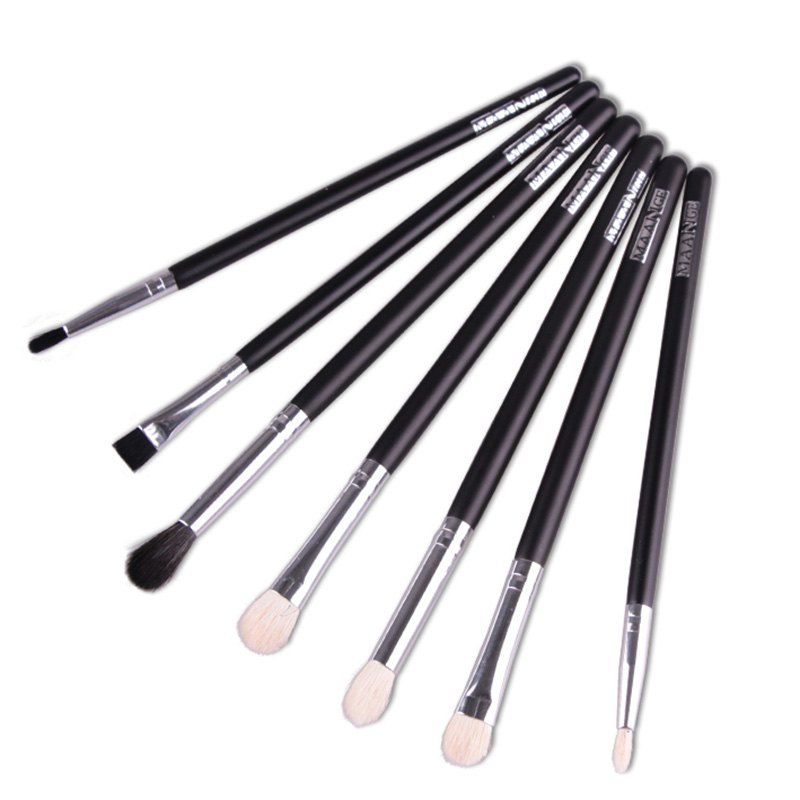 

Professional 7 Pcs Multifunction Soft Horse Hair Eye Makeup Brushes Set, Black