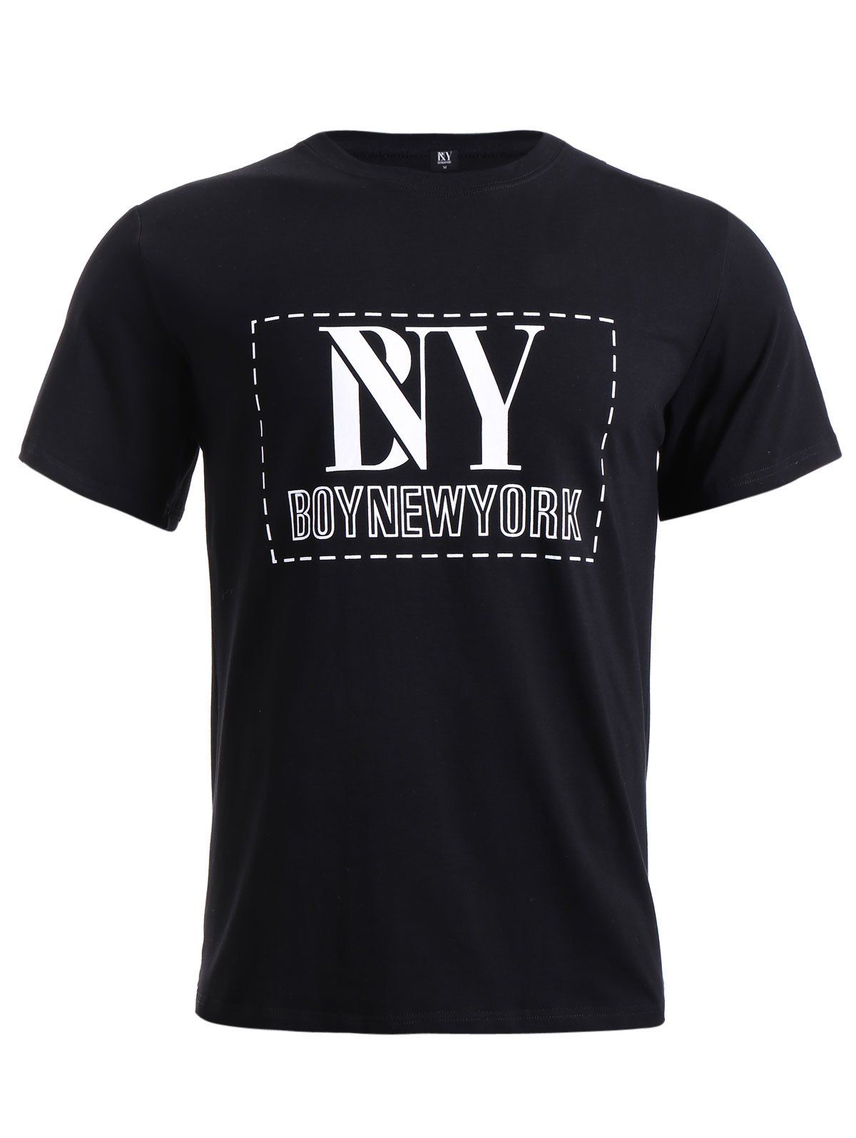 

BoyNewYork Solid Color Short Sleeve T-Shirt, Black