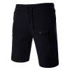 Shorts Patch design Pocket Drawstring Men  's - Noir L