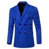 Veste Sportive à Double Boutonnage pour Hommes - Bleu Saphir 3XL