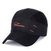 Sunscreen élégant respirante extérieur Anti UV Quick Dry Baseball Hat - Noir 