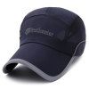 Élégant respirante extérieur Quick Dry Anti Alpinisme UV Baseball Hat - Bleu Violet 