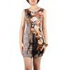 s 'Dress Floral Charme Motif imprimé léopard Skinny femmes - Léopard L
