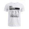 Paillettes Conception manches courtes T-shirt - Blanc XL