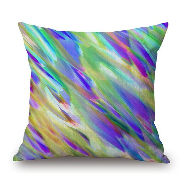 Fashional Dizzy Aquarelle Mélange Design Cas Sofa Pillow - coloré 