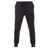 Pantalon Bottom Zipper design Drawstring Baudrier Jogger noir pour les hommes - Noir 2XL