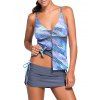 Charme Spaghetti Strap Color Block Printed femmes s 'Tankini Set - Pers XL