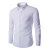 Gloden étoiles Rivets design Men  's shirt col à manches longues T-shirt - Blanc 2XL