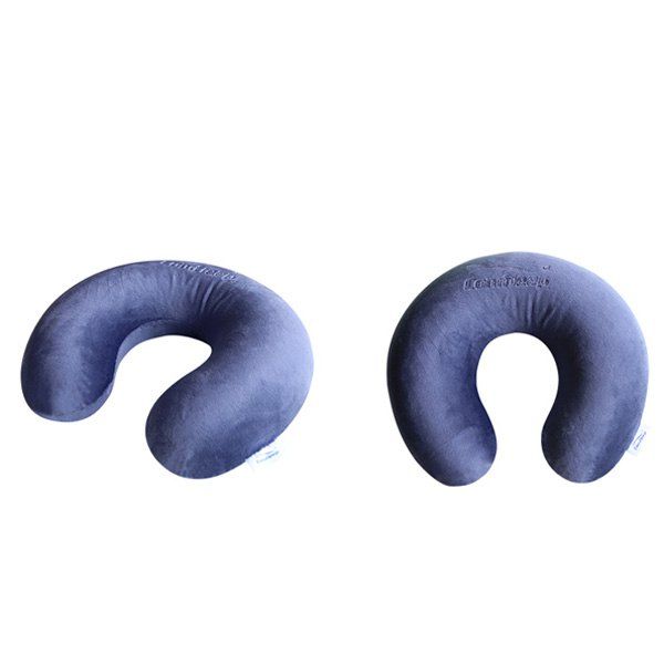 

Fashionable Solid Color Vertical Support Design U-Shape Latex Pillow, Purple