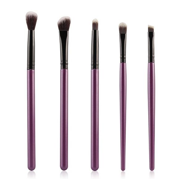 Cosmetic 5 Pieces Eyeshadow Nylon Maquillage Des Yeux Pinceaux - Pourpre 