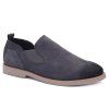 Concise Suede and Elastic Band Design Men's Casual Shoes - GRAY 44
