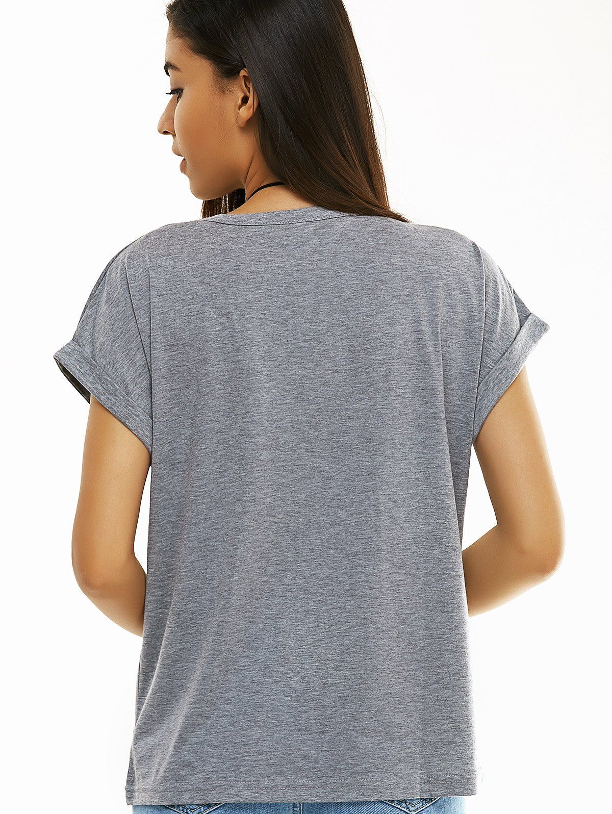 gray tee shirt women