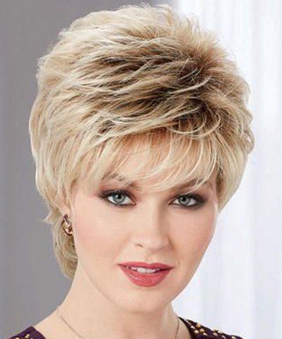 [17% OFF] 2021 Stunning Short Pixie Cut Synthetic Light Brown Mixed ...