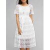 Tank Top and Loose Lace Dress - Blanc XL