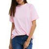 Bonbons couleur à manches courtes T-shirt - Rose M