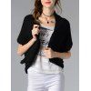 s 'Cardigan col Trendy Design Bouton Solide Couleur Femmes - Noir ONE SIZE