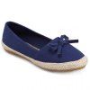Bow Casual et solides chaussures plates Color Design Femmes  's - Bleu profond 39