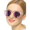 Élégant Full Frame Polarized Sunglasses Mirrored - Rose 