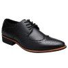 Fashion Tie Up et Wingtip Design Men's Formal Shoes - Noir 44